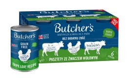 Butcher's Original Tripe megapack mix smaków ze żwaczem pasztet karma dla psa 6 x 400g Butcher's