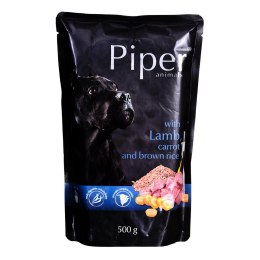 DOLINA NOTECI Piper Animals z jagnięciną i marchewką - mokra karma dla psa - 500 g DOLINA NOTECI