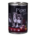 DOLINA NOTECI Piper Junior z sercami wołowymi i marchewką - mokra karma dla psa - 400 g DOLINA NOTECI
