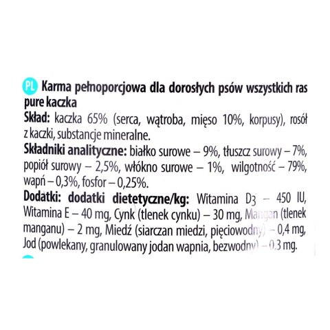 DOLINA NOTECI Premium Pure bogata w kaczkę - mokra karma dla psa - 400g DOLINA NOTECI DOLINA NOTECI Premium Pure bogata w kaczkę - mokra karma dla psa - 400g DOLINA NOTECI