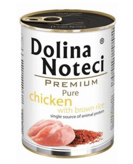 DOLINA NOTECI Premium Pure bogata w kurczaka z ryżem - mokra karma dla psa - 400g DOLINA NOTECI