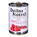 DOLINA NOTECI Premium Pure bogata w wołowinę z ryżem brązowym - mokra karma dla psa - 400g DOLINA NOTECI