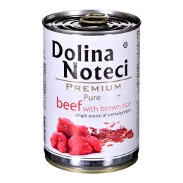 DOLINA NOTECI Premium Pure bogata w wołowinę z ryżem brązowym - mokra karma dla psa - 400g DOLINA NOTECI