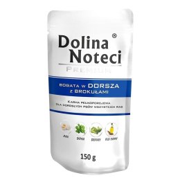 DOLINA NOTECI Premium bogata w dorsza z brokułami - mokra karma dla psa - 150g DOLINA NOTECI