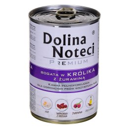 DOLINA NOTECI Premium bogata w królika z żurawiną - mokra karma dla psa - 400g DOLINA NOTECI