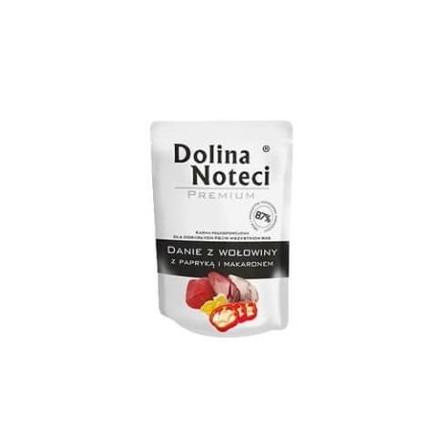 DOLINA NOTECI Premium danie z wołowiny z papryką i makaronem - mokra karma dla psa - 300g DOLINA NOTECI DOLINA NOTECI Premium danie z wołowiny z papryką i makaronem - mokra karma dla psa - 300g DOLINA NOTECI