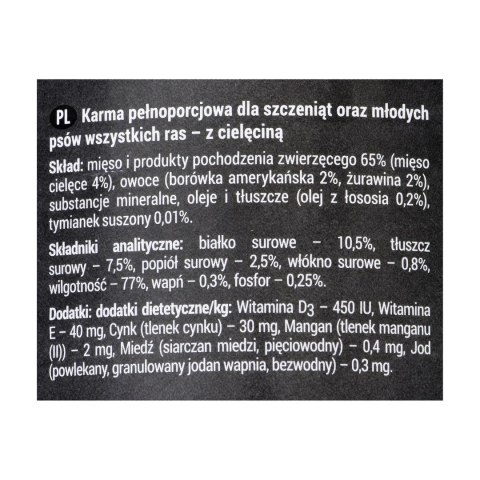 DOLINA NOTECI Rafi junior z cielęciną - mokra karma dla szczeniąt - 400 g DOLINA NOTECI DOLINA NOTECI Rafi junior z cielęciną - mokra karma dla szczeniąt - 400 g DOLINA NOTECI