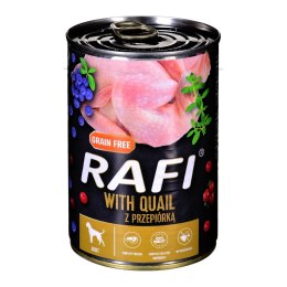 DOLINA NOTECI Rafi z przepiórką, borówką i żurawiną - mokra karma dla psa - 400g DOLINA NOTECI