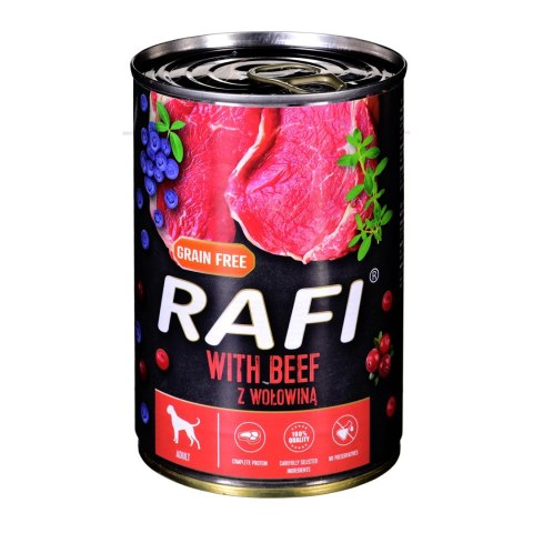 DOLINA NOTECI Rafi z wołowiną, żurawiną i borówką - mokra karma dla psa - 400g DOLINA NOTECI DOLINA NOTECI Rafi z wołowiną, żurawiną i borówką - mokra karma dla psa - 400g DOLINA NOTECI