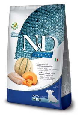 FARMINA N&D Ocean Dog Cod, Pumpkin, Cantaloupe Melon Puppy Mini - sucha karma dla psa - 2.5 kg Farmina