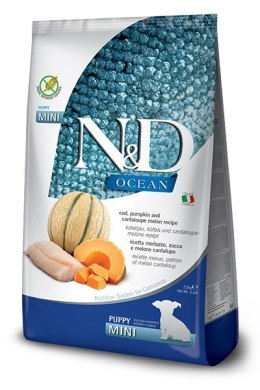 FARMINA N&D Ocean Dog Cod, Pumpkin & Cantaloupe Melon Puppy Mini - sucha karma dla psa - 800g Farmina