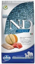 FARMINA N&D Ocean Dog Salmon, Cod, Cantaloupe, Melon Adult Medium&Maxi- sucha karma dla psa - 12 kg Farmina