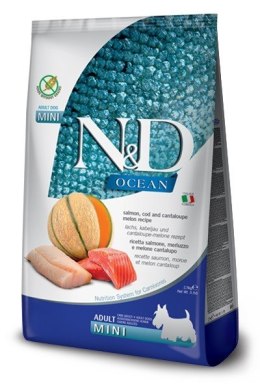 FARMINA N&D Ocean Dog Salmon, Cod&Cantaloupe - sucha karma dla psa - 2,5 kg Farmina