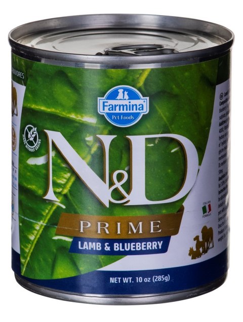 FARMINA N&D Prime Lamb & Blueberry Adult - mokra karma dla psa - 285g Farmina FARMINA N&D Prime Lamb & Blueberry Adult - mokra karma dla psa - 285g Farmina