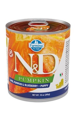 FARMINA N&D Pumpkin Dog Lamb, Pumpkin, Blueberry Puppy - mokra karma dla szczeniąt - 285g Farmina