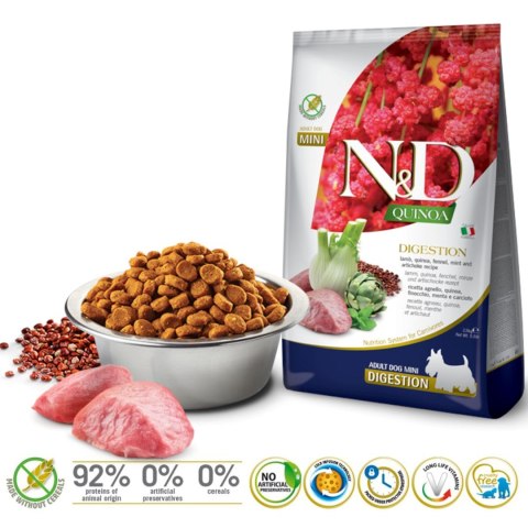 FARMINA N&D Quinoa Dog Digestion Adult Mini - sucha karma dla psa - 2,5 kg Farmina FARMINA N&D Quinoa Dog Digestion Adult Mini - sucha karma dla psa - 2,5 kg Farmina