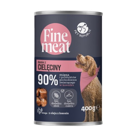 FINE MEAT Danie z cielęciny dla psa 400 g PetRepublic