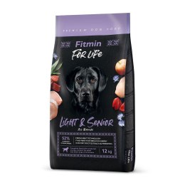 FITMIN Dog for Life Light&Senior - sucha karma dla psa - 12 kg FITMIN