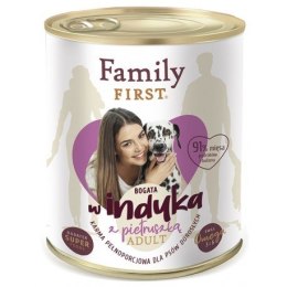 FamilyFirst Bogata w indyka+pietruszka adult 800g Family FIRST
