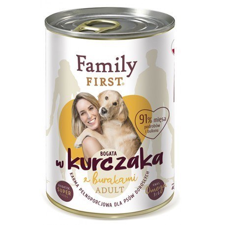 FamilyFirst Bogata w kurczaka+burak adult 400g Family FIRST FamilyFirst Bogata w kurczaka+burak adult 400g Family FIRST