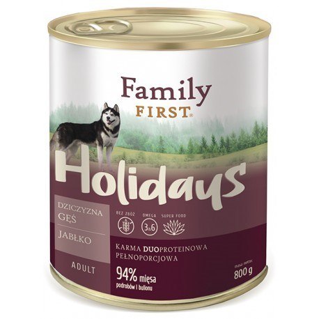 FamilyFirst Dziczyzna+gęś+jabłko adult 800g Family FIRST