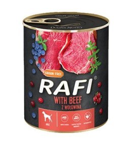 Karma Rafi dla psa wołowina borówki żurawina 800g DOLINA NOTECI