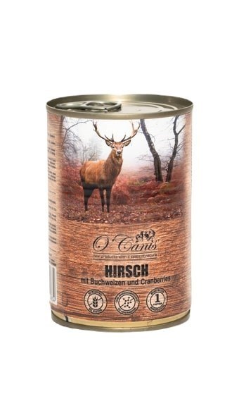 O'CANIS Jeleń z kaszą gryczaną - mokra karma dla psa - 400 g O'Canis O'CANIS Jeleń z kaszą gryczaną - mokra karma dla psa - 400 g O'Canis