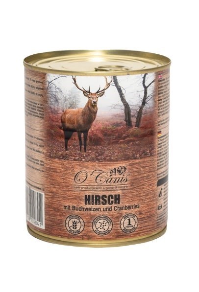 O'CANIS Jeleń z kaszą gryczaną - mokra karma dla psa - 800 g O'Canis O'CANIS Jeleń z kaszą gryczaną - mokra karma dla psa - 800 g O'Canis