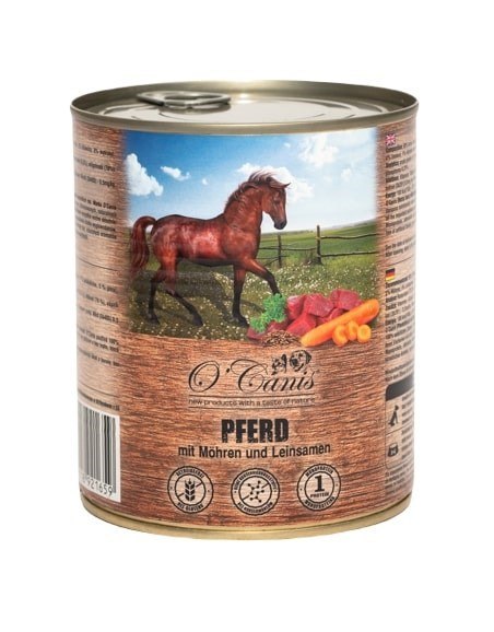 O'CANIS Konina z warzywami i siemieniem - mokra karma dla psa - 800 g O'Canis O'CANIS Konina z warzywami i siemieniem - mokra karma dla psa - 800 g O'Canis