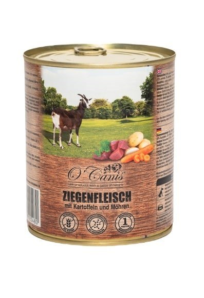 O'CANIS Koza z ziemniakami, pietruszką i marchewką - mokra karma dla psa - 800 g O'Canis O'CANIS Koza z ziemniakami, pietruszką i marchewką - mokra karma dla psa - 800 g O'Canis