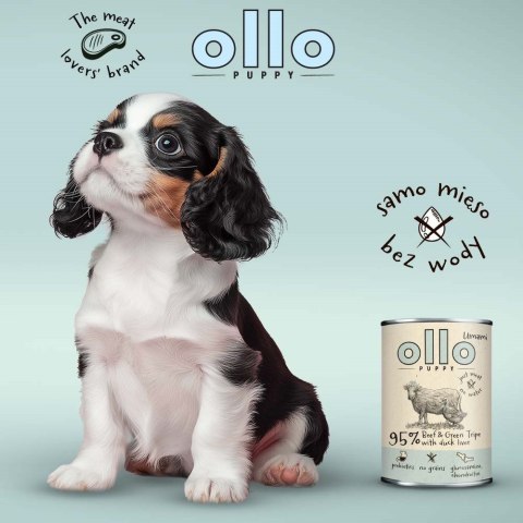 Ollo Puppy Umami Woł. żwacze z Kaczą Wątrobą 400g OLLO Ollo Puppy Umami Woł. żwacze z Kaczą Wątrobą 400g OLLO