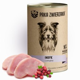Paka Zwierzaka Indyk i żurawina 400g PAKA ZWIERZAKA