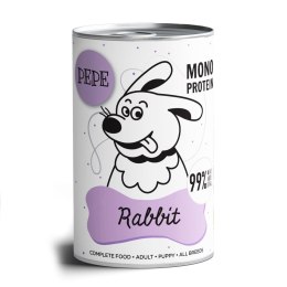 Paka Zwierzaka Pepe Rabbit 99% królik 400g PAKA ZWIERZAKA