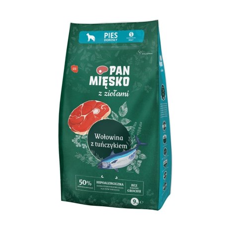Pan Mięsko Wołowina z tuńczykiem (dorosły) S 9kg PAN MIĘSKO