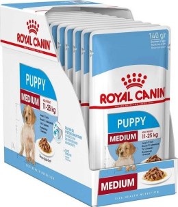 ROYAL CANIN SHN Medium Puppy w sosie - mokra karma dla szczeniąt - 10X140g Royal Canin