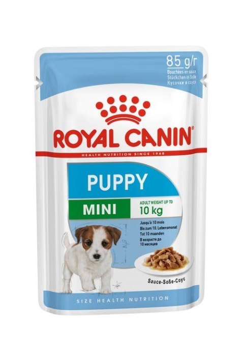ROYAL CANIN SHN Mini Puppy w sosie - mokra karma dla szczeniąt - 12X85 g Royal Canin ROYAL CANIN SHN Mini Puppy w sosie - mokra karma dla szczeniąt - 12X85 g Royal Canin