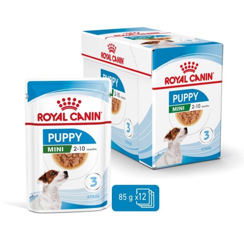 ROYAL CANIN SHN Mini Puppy w sosie - mokra karma dla szczeniąt - 12X85 g Royal Canin ROYAL CANIN SHN Mini Puppy w sosie - mokra karma dla szczeniąt - 12X85 g Royal Canin
