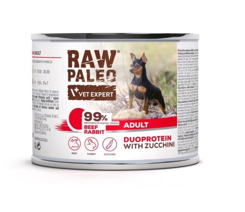 Raw Paleo Beef&Rabbit Adult Can 200g VetExpert Raw Paleo Beef&Rabbit Adult Can 200g VetExpert