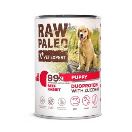 Raw Paleo Beef&Rabbit Puppy Can 400g VetExpert
