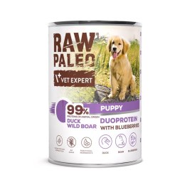 Raw Paleo Duck&Boar Puppy Can 400g VetExpert