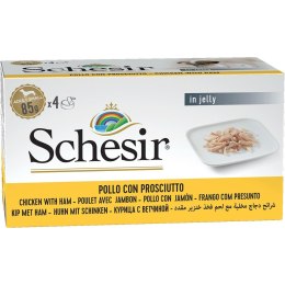 SCHESIR Adult M-Pack Filety z kurczaka z szynką 4x85g Agras Pet Foods