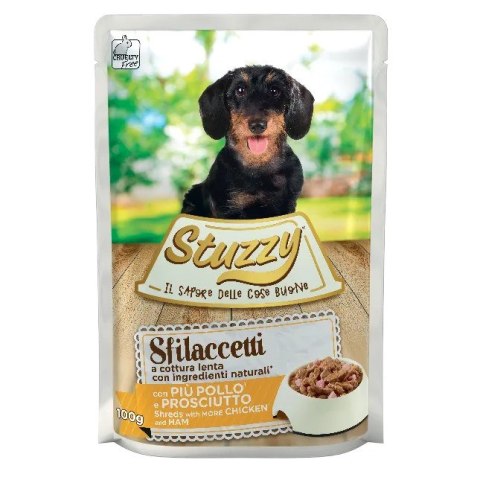 STUZZY SHREDS z Kurczak AND HAM 100g Agras Pet Foods