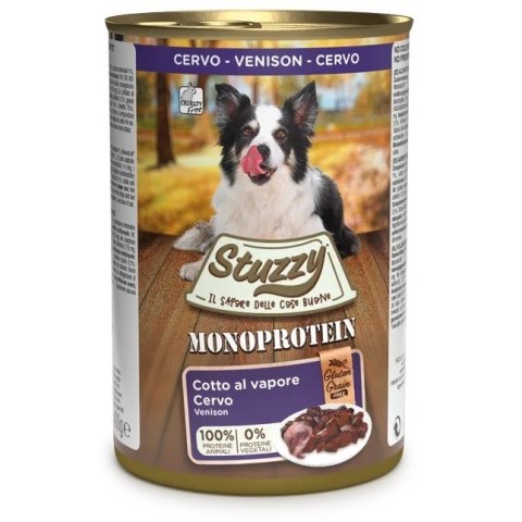 STUZZY dla psów Monoprotein Dziczyzna 400g Agras Pet Foods