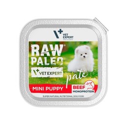 VetExpert Raw Paleo Wołowina Pate Mini Puppy alu tray 150g VetExpert