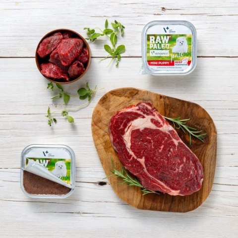 VetExpert Raw Paleo Wołowina Pate Mini Puppy alu tray 150g VetExpert VetExpert Raw Paleo Wołowina Pate Mini Puppy alu tray 150g VetExpert
