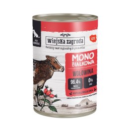 Wiejska Zagroda Monobiałkowa Mokra Karma Dla Psa z Wołowiną 400g Wiejska zagroda