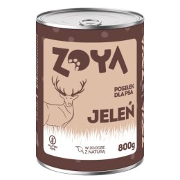 ZOYA Jeleń - puszka - Karma mokra dla psów - 800g ZOYA