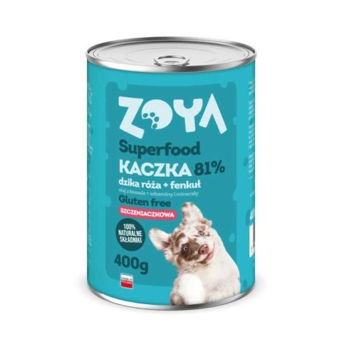 ZOYA Kaczka PUPPY Superfood - Karma mokra dla psów - 400g ZOYA