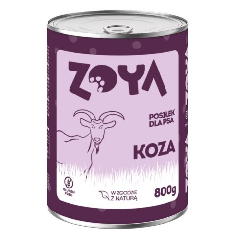 ZOYA Koza - puszka - Karma mokra dla psów - 800g ZOYA