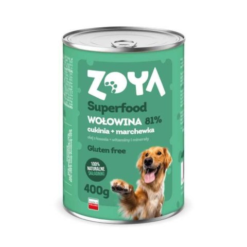 ZOYA Wołowina - Superfood - Karma mokra dla psów - 400g ZOYA